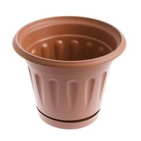 Gėlių vazonas Uniplastex Primavera UDP26, plastikinis, Ø 26 cm, ruda sp.