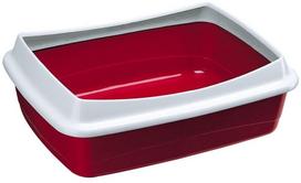 Kačių tualetas su rėmu Ferplast 72041099, juoda sp./mėlyna sp./pilka sp., atviras, 47 cm x 36 cm x 15.5 cm