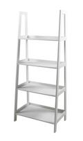 Pastatoma lentyna Home4you Wally, balta sp., 130 cm x 40 cm x 63 cm