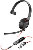 Laidinės ausinės Poly Blackwire 5210 Monaural 8X230A6, juoda sp.