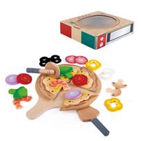 Žaisliniai virtuvės reikmenys, picos rinkinys Hape Perfect Pizza, įvairių spalvų