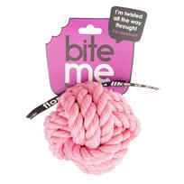 Žaislas šuniui, kamuoliukas Europet Bernina Bite Me, 12 cm, Ø 12 cm, rožinė sp., 12 cm