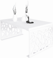 Kavos staliukas ADRK Semara, balta sp., 100 cm x 60 cm x 45 cm