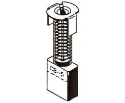 Šepetėlis Haushalt, 6.5 mm x 13.5 mm x 18 mm, 2 vnt.