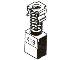 Šepetėlis Haushalt, 6 mm x 9 mm x 13.5 mm, 2 vnt.