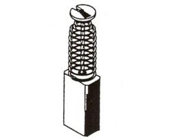 Šepetėlis Haushalt, 5 mm x 8 mm x 16 mm, 2 vnt.