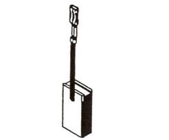 Šepetėlis Haushalt, 5 mm x 10 mm x 17.5 mm, 2 vnt.