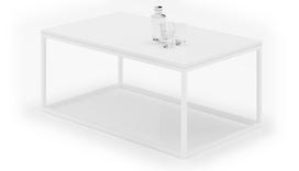 Kavos staliukas ADRK Narisa, balta sp., 60 cm x 100 cm x 43 cm