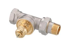 Ventilis Danfoss, tiesus/termostatinis, 1/2 colio - išorinis sriegis, 1/2 colio - vidinis sriegis