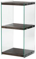Pastatoma lentyna Kalune Design Aqua 2, skaidri sp./ruda sp., 80 cm x 40 cm x 35 cm