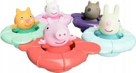 Vonios žaislų rinkinys Tomy Peppa Pig Pool Party, įvairių spalvų, 5 vnt.