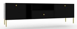 TV staliukas ADRK Tili, juoda sp., 40.8 cm x 180 cm x 35 cm