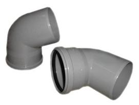 Alkūnė vidaus kanalizacijai Wavin Optima, 110 mm, 67 °