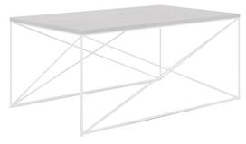Kavos staliukas ADRK Dante, balta sp./pilka sp., 100 cm x 60 cm x 43 cm