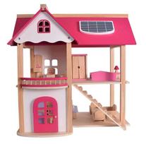 Lėlių namas Pink Doll House, ruda sp./rožinė sp.