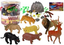Figūrėlių rinkinys, gyvūnai Lean Toys Wild Life, 34 vnt., įvairių spalvų