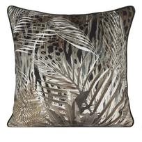 Dekoratyvinės pagalvėlės užvalkalas Ewa Minge Eva 17 A, ruda sp./juoda sp., 60 cm x 60 cm