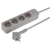 Buitinis ilgintuvas, 3 x 1,5 mm², 1.5 m, 4 lizdų, su jungikliu