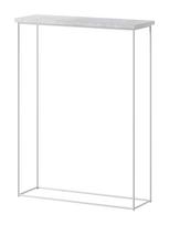 Konsolinis staliukas ADRK Sili, balta sp./pilka sp., 60 cm x 20 cm x 80 cm