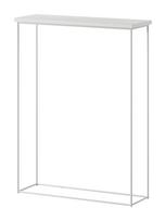 Konsolinis staliukas ADRK Sili, balta matinė sp., 60 cm x 20 cm x 80 cm