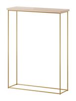 Konsolinis staliukas ADRK Sili, aukso sp./sonoma ąžuolo sp., 60 cm x 20 cm x 80 cm