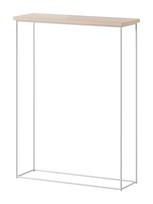 Konsolinis staliukas ADRK Sili, balta sp./sonoma ąžuolo sp., 60 cm x 20 cm x 80 cm