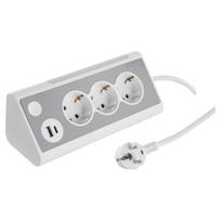 Buitinis ilgintuvas, 3 x 1,5 mm², 1.5 m, 3 lizdų, su jungikliu
