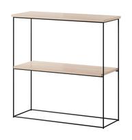Konsolinis staliukas ADRK Toni, juoda sp./rusva sp., 30 cm x 80 cm x 80 cm