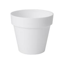 Gėlių vazonas Form Plastic Ibiza Soft Mat 4120, plastikinis, Ø 16 cm, balta sp.
