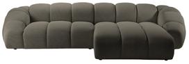 Kampinė sofa Micadoni Home Diana Son12, ruda sp./pilka sp., dešininė, 334 x 172 cm x 72 cm