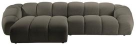 Kampinė sofa Micadoni Home Diana Son12, ruda sp./pilka sp., kairinė, 334 x 182 cm x 72 cm