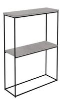 Konsolinis staliukas ADRK Velo, juoda sp./pilka sp., 20 cm x 60 cm x 80 cm