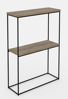 Konsolinis staliukas ADRK Velo, rusva sp., 20 cm x 60 cm x 80 cm