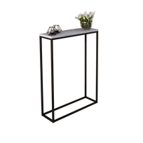 Konsolinis staliukas ADRK Lucas, juoda sp./pilka sp., 20 cm x 60 cm x 80 cm