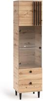 Vitrina ADRK Livia 05, ruda sp./juoda sp., 50 cm x 40 cm x 196 cm