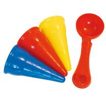 Smėlio žaislų rinkinys Adriatic Ice Cream Molds, įvairių spalvų, 4 vnt.