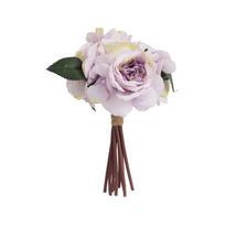 Dirbtinių gėlių puokštė, bijūnas Domoletti, įvairių spalvų, 26 cm