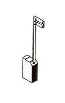 Šepetėlis Haushalt, 6.3 mm x 12.5 mm x 22 mm, 2 vnt.