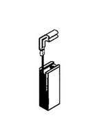 Šepetėlis Haushalt, 5 mm x 8 mm x 19.2 mm, 2 vnt.