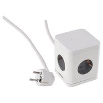 Buitinis ilgintuvas USB A/C, 3 x 1,5 mm², 1.5 m, 4 lizdų, su jungikliu