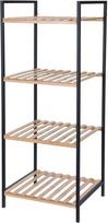Vonios lentyna Bathroom Solutions, juoda sp./ruda sp., 32.5 cm x 38 cm x 95 cm