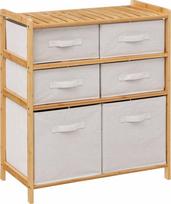 Laisvai pastatoma vonios spinta 5five Tidy, ruda sp./šviesiai smėlinė, 33 cm x 66 cm x 78.5 cm