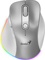 Belaidė kompiuterinė pelė Genius Ergo 9000S Pro, bluetooth / usb, sidabro sp.