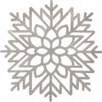Stalo padėkliukas Fééric Lights and Christmas Snowflake, 38 cm x 38 cm, Sidabro sp.