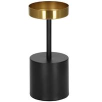Žvakidė Springos HA7469, metalas, 21 cm, aukso sp./juoda sp.