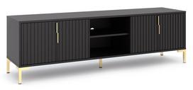 TV staliukas RTV Flinn, juoda sp., 40 cm x 165 cm x 50 cm