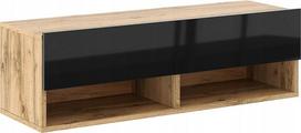 TV staliukas Derby, juoda sp./rusva sp., 32.8 cm x 100 cm x 31 cm