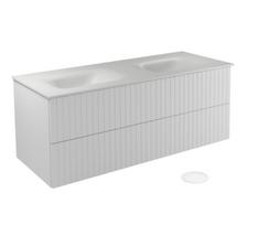 Vonios spintelė su praustuvu Besco Akya Linea, balta sp., 52.5 cm x 131 cm x 50.7 cm