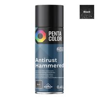 Aerozoliniai dažai Pentacolor Hammered Effect, dekoratyviniai, juoda sp., 0.4 l