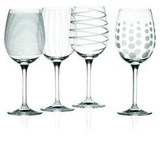 Vyno taurių komplektas Mikasa Cheers, stiklas, 0.450 l, 4 vnt.